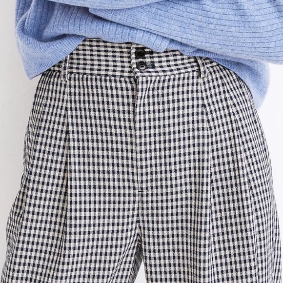 Madewell tapered leg checkered pant - Picture 2 of 6